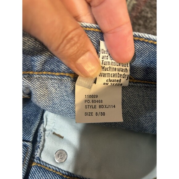 90s Calvin Klein Jeans Classic 5 Pocket Double Stone Wash Size 8 /26 Inseam 30 - Picture 4 of 8